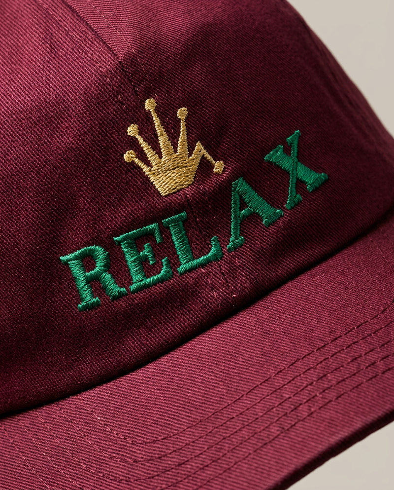 RELAX Cap Bordeaux – Detail