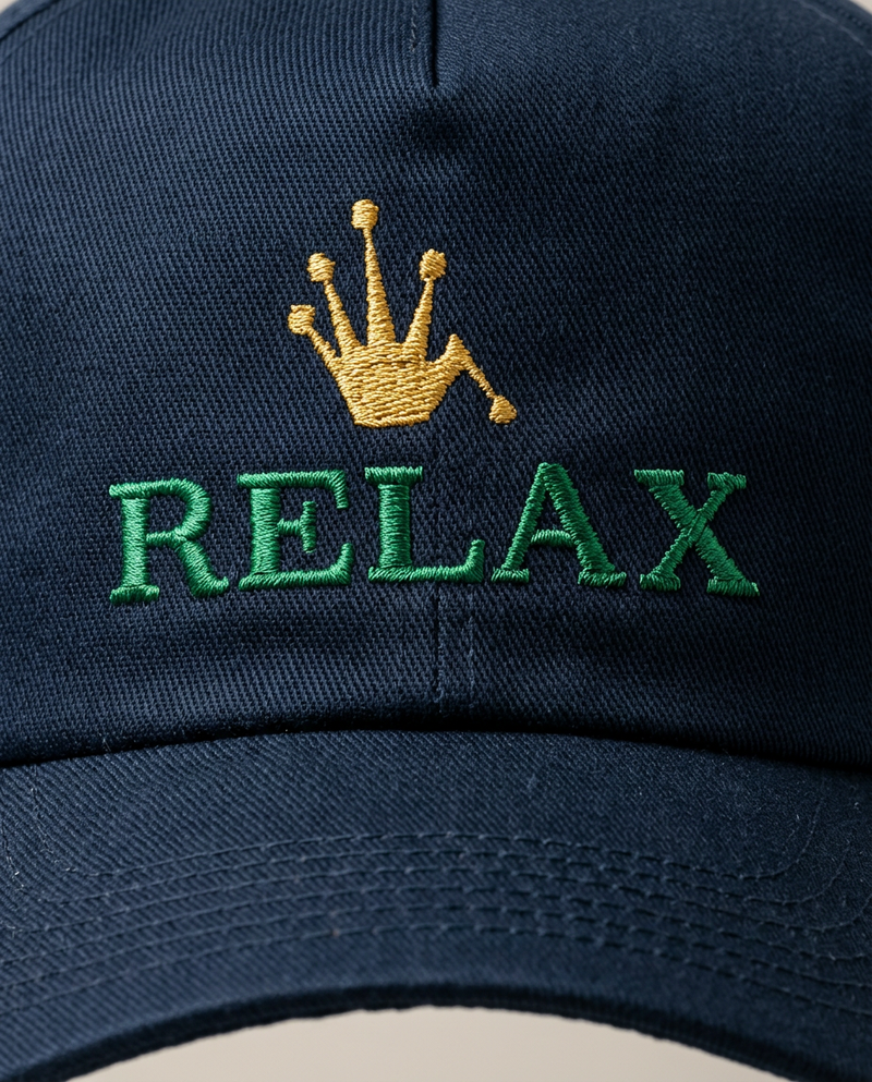 RELAX Cap Navy – Detail